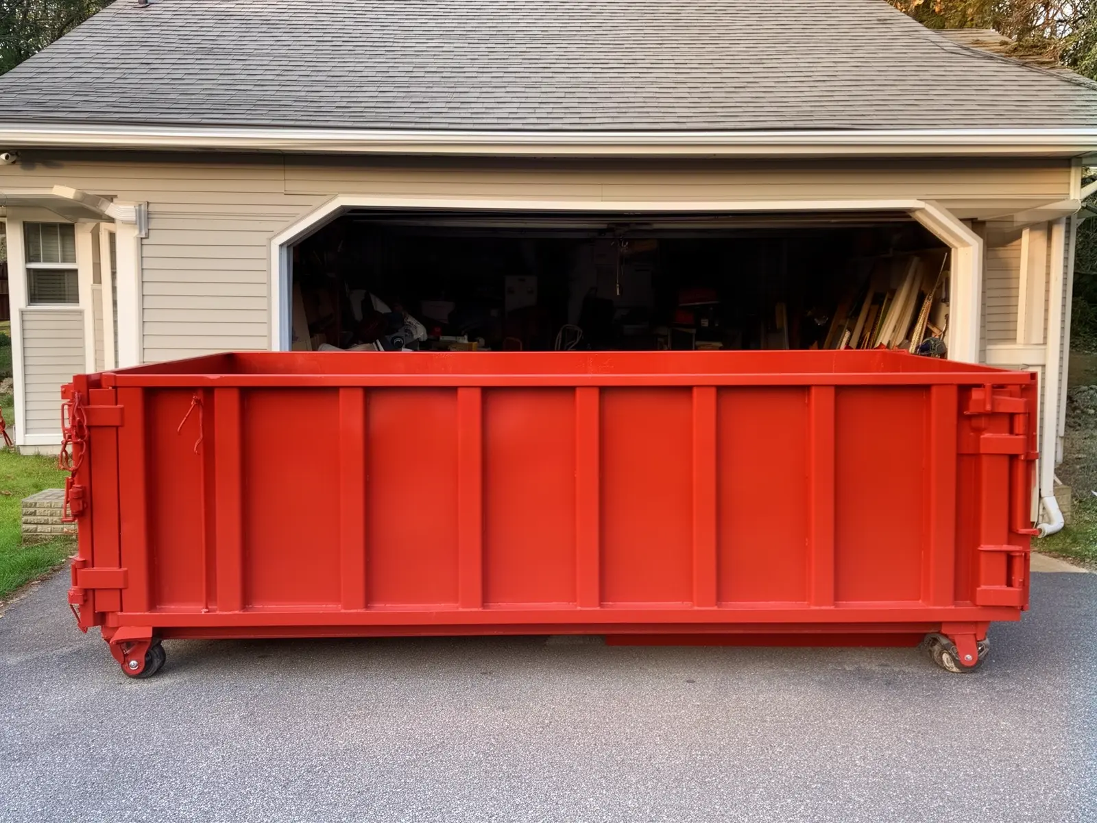 Roll-off dumpster from Carroll & Hastings Dumpster Rental in Worcester, MA